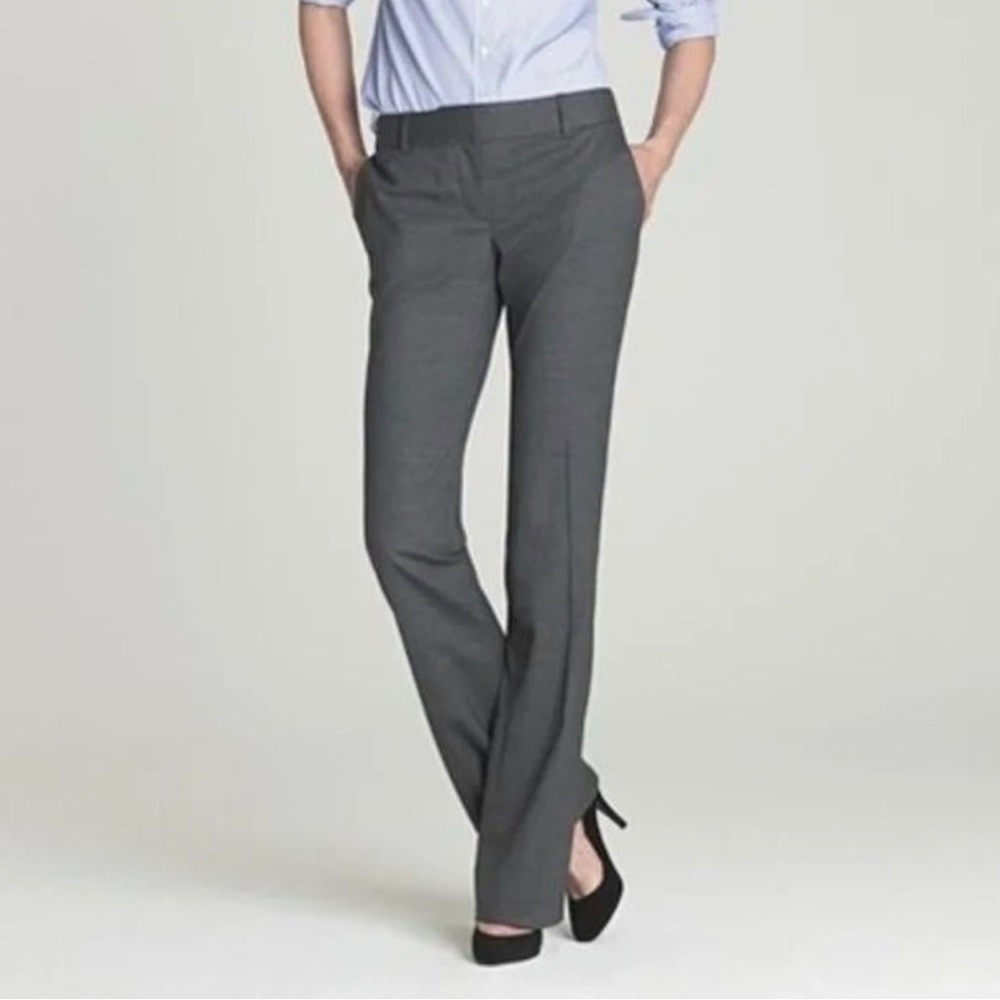 Gray J. crew Wide Leg Suiting Pants